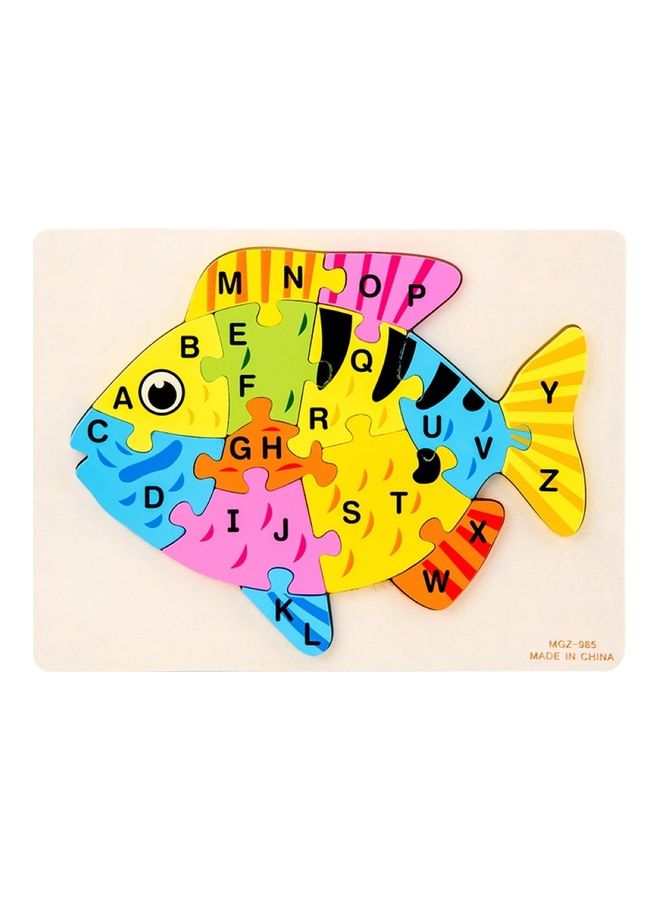 A-Z 26 Letters Wooden Jigsaw Puzzle